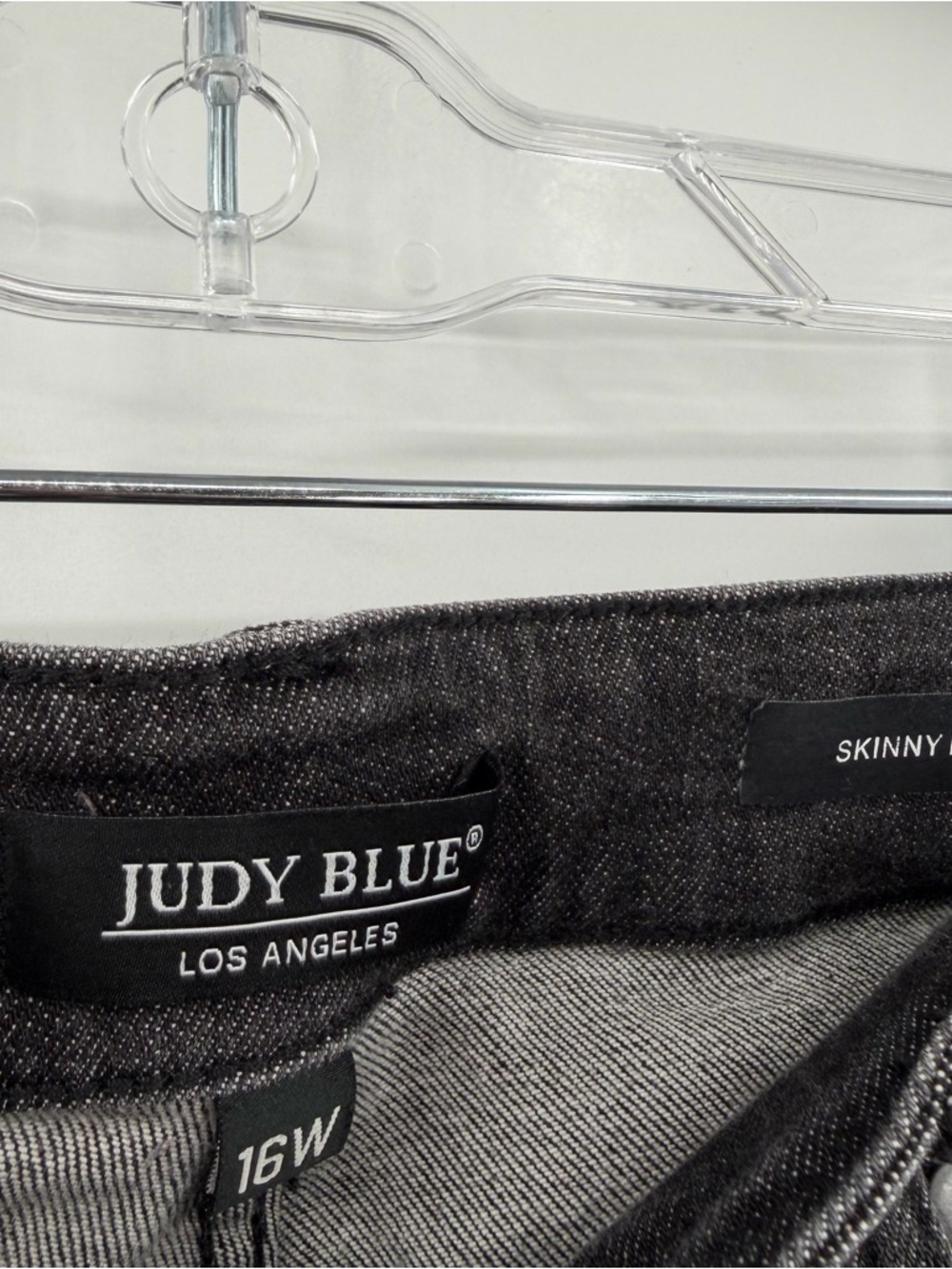 Judy blue button fly skinny jeans 16w - Picture 3 of 3